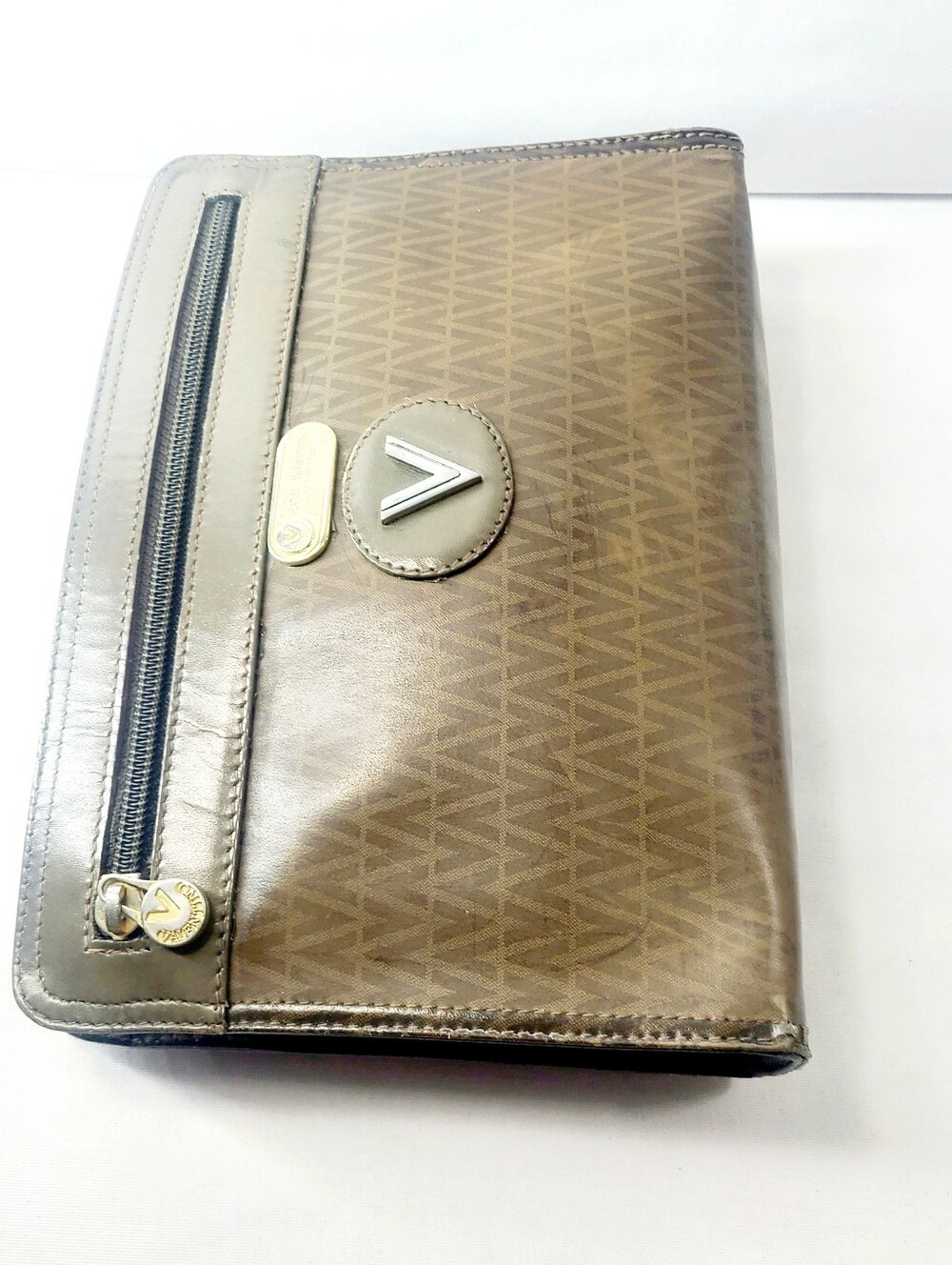 Mario Valentino Leather Clutch - Picture 5 of 7